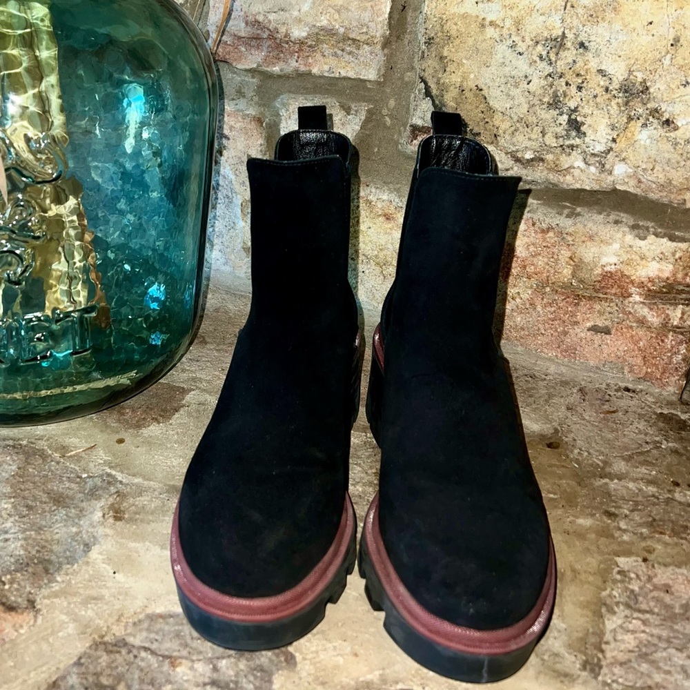 Women’s Black Suede Boots (Size 6.5)